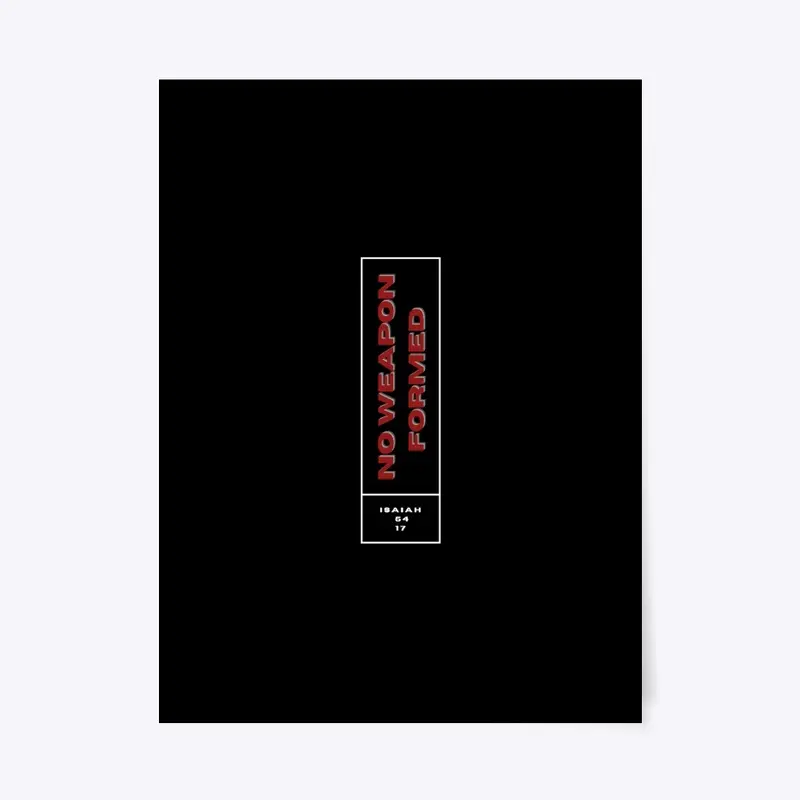 No weapon formed -Red& Black 